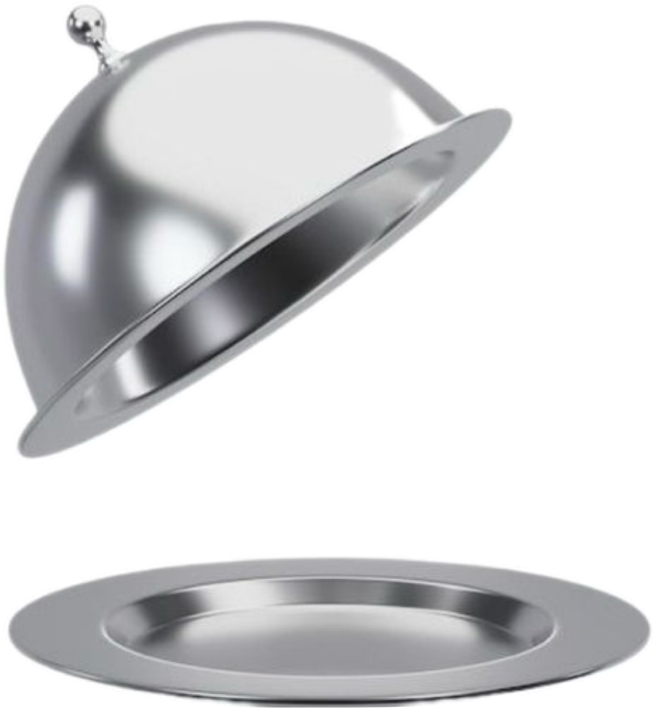 银色餐盖装饰图